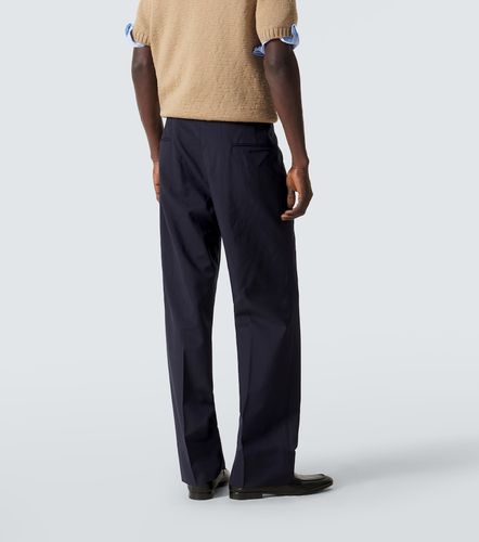Pantalon droit en laine et mohair - Prada - Modalova