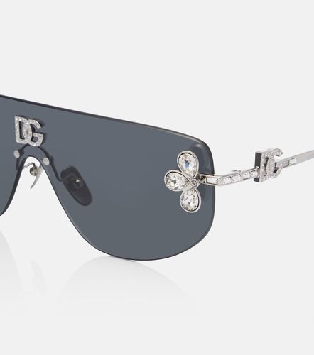 Lunettes de soleil aviateur DG à cristaux - Dolce&Gabbana - Modalova
