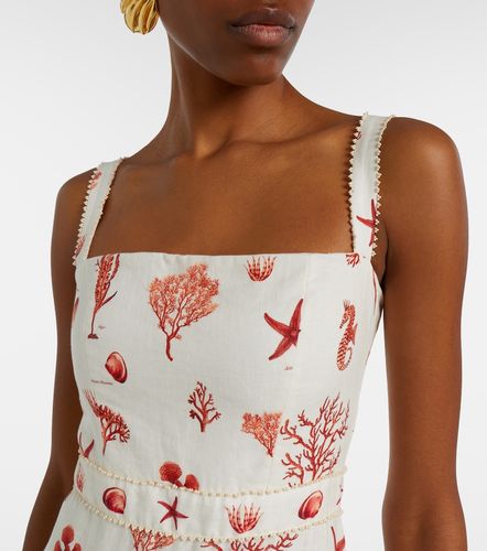 Robe longue Lima imprimée en lin - Agua by Agua Bendita - Modalova