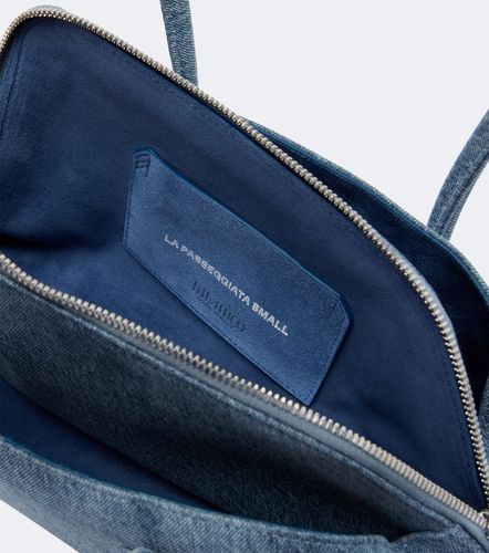 Sac porté épaule Small La Passeggiata en denim - The Attico - Modalova