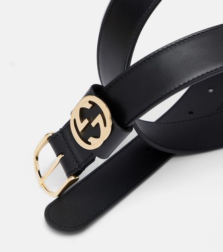 Ceinture Interlocking G en cuir - Gucci - Modalova