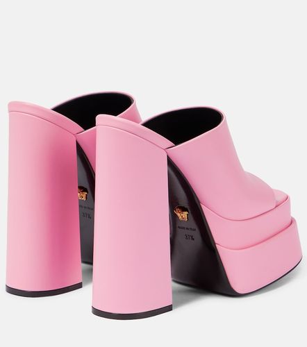 Versace Mules à plateau en cuir - Versace - Modalova