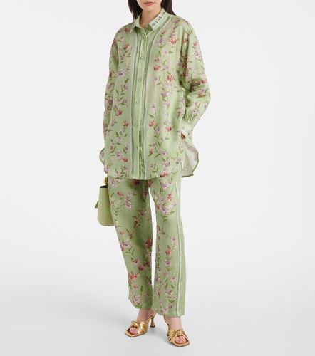 Pantalon ample Florecer Honeysuckle en lin - Agua by Agua Bendita - Modalova