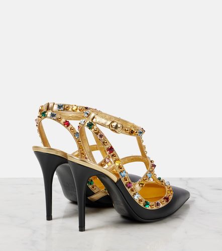 Escarpins Rockstud en cuir - Valentino Garavani - Modalova
