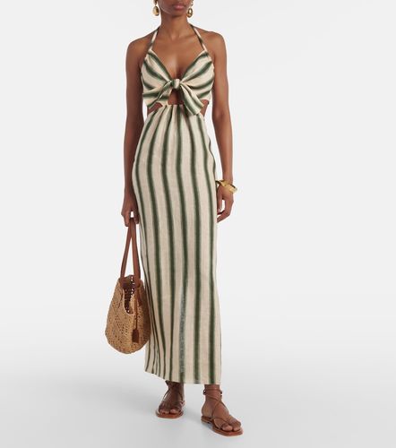 Robe midi Los Siete Mares à rayures et découpes - Johanna Ortiz - Modalova
