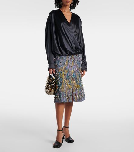 Blouse en satin de soie mélangée - Dries Van Noten - Modalova
