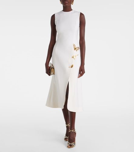 Robe de cocktail en laine mélangée à ornements - Oscar de la Renta - Modalova