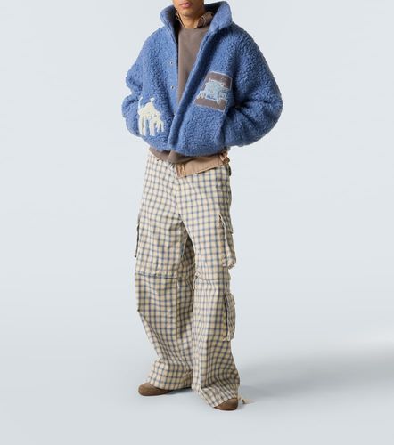 Pantalon cargo en coton à carreaux - ERL - Modalova
