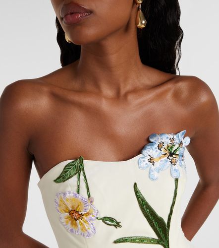 Robe Rosario brodée en velours - Leo Lin - Modalova
