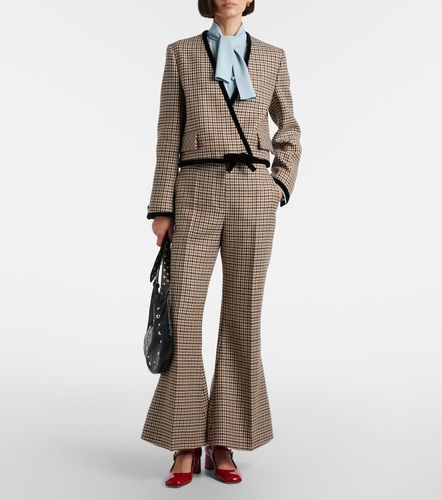 Pantalon évasé en laine vierge - Valentino - Modalova