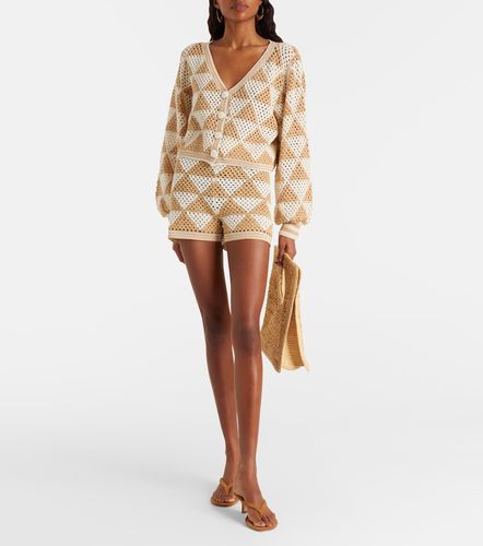 Cardigan Maija raccourci en crochet de coton - Anna Kosturova - Modalova