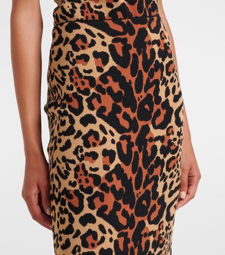 Jupe crayon Leo en jacquard à imprimé léopard - Blumarine - Modalova