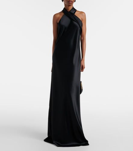 Galvan Robe longue en satin - Galvan - Modalova