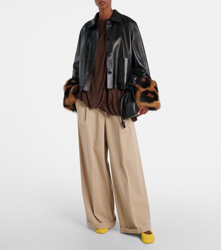 Loewe Veste en cuir et shearling - Loewe - Modalova