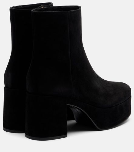 Bottines à plateau Sally en daim - Gianvito Rossi - Modalova