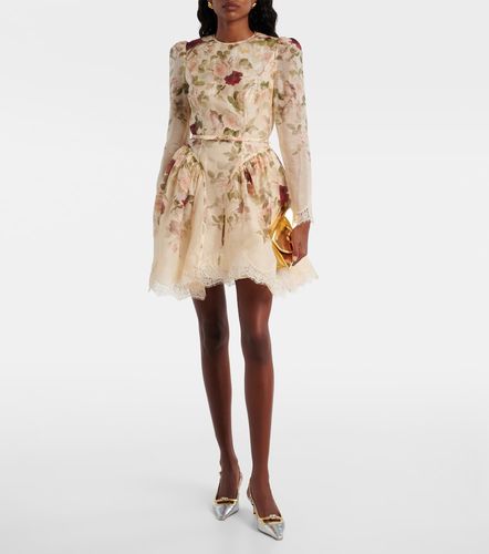 Robe Hypnotic en lin et soie à fleurs - Zimmermann - Modalova