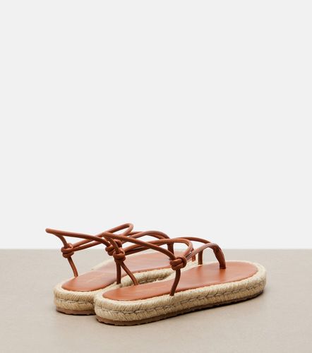Sandales espadrilles en cuir - Gianvito Rossi - Modalova
