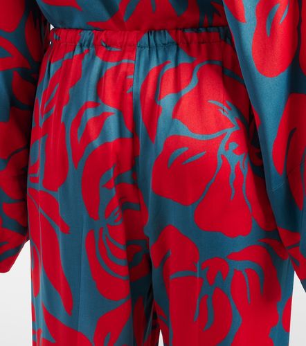 Pantalon palazzo à fleurs - Dries Van Noten - Modalova