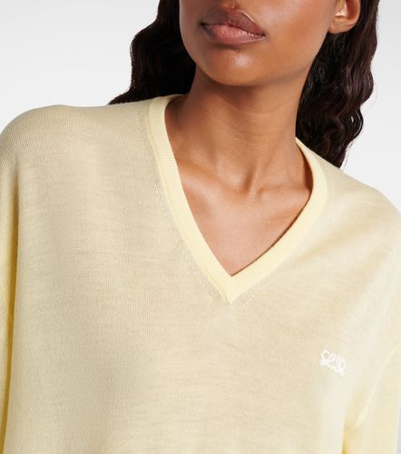 Pull Double L asymétrique en laine - Loewe - Modalova
