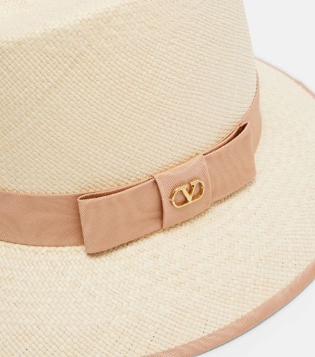 Chapeau Panama VLogo en paille - Valentino - Modalova