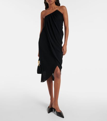 Chloé Robe midi asymétrique en laine vierge - Chloe - Modalova