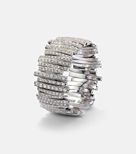 Bague en or blanc 18 ct et diamants - Suzanne Kalan - Modalova