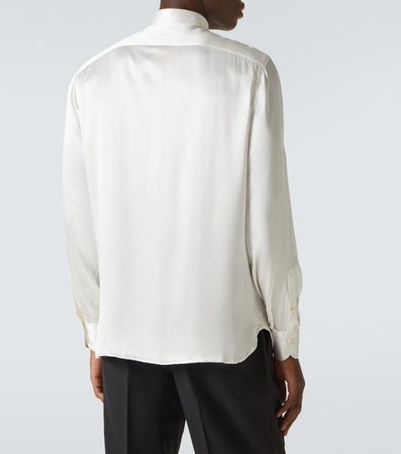 Chemise de smoking en satin de soie - Rubinacci - Modalova