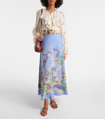 Etro Jupe longue en soie à fleurs - Etro - Modalova