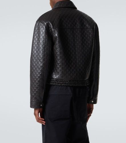 Gucci Veste blouson GG en cuir - Gucci - Modalova