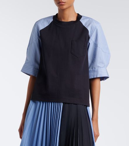 Sacai T-shirt en coton à rayures - Sacai - Modalova
