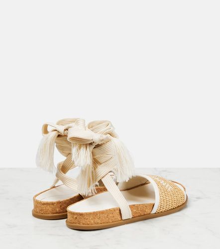 Sandales Gal Flat en raphia à logo - Jimmy Choo - Modalova
