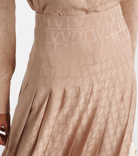 Jupe midi Toile Iconographe en soie - Valentino - Modalova