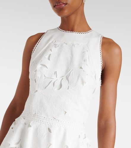 Robe midi Arianne en dentelle à fleurs - Costarellos - Modalova
