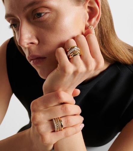 Bague DY Crossover® en or 18 ct et diamants - David Yurman - Modalova