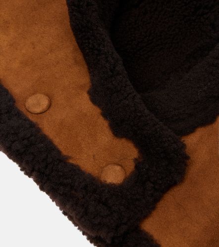 Capuche en daim et shearling - Yves Salomon - Modalova