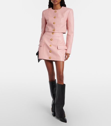 Balmain Mini-jupe en cuir - Balmain - Modalova