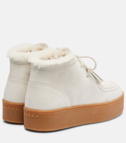 Hogan Bottines en daim et shearling - Hogan - Modalova