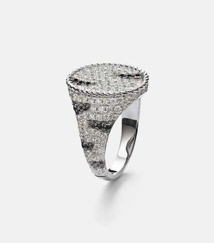 Yvonne Léon Bague d'auriculaire Zèbre en or blanc 18 ct et diamants - Yvonne Leon - Modalova