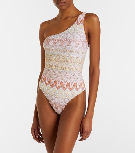Maillot de bain asymétrique Zigzag en lamé - Missoni - Modalova
