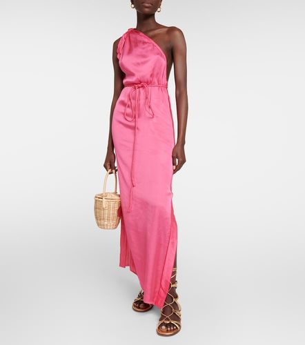 Cafetan asymétrique Isabelle en satin - Poupette St Barth - Modalova