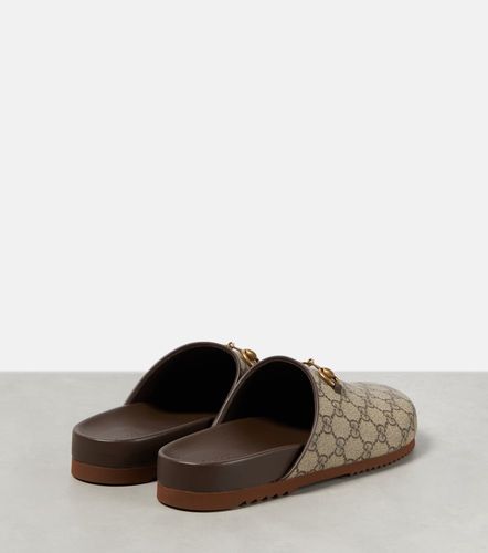 Gucci Mules GG Supreme Horsebit - Gucci - Modalova