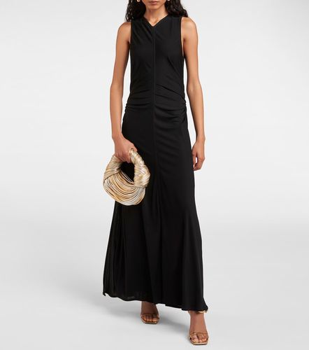Robe longue en jersey à nœud - Bottega Veneta - Modalova