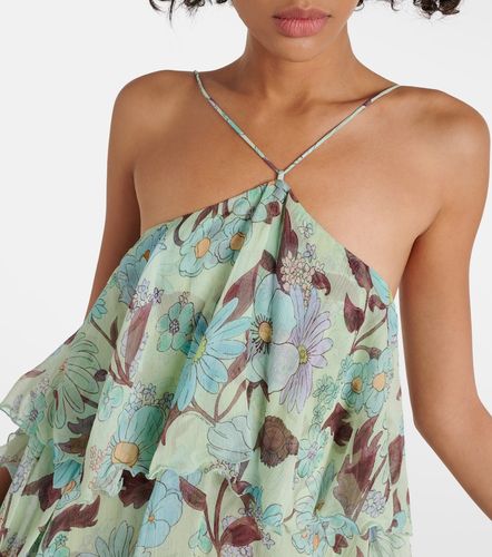 Robe longue imprimée en soie - Stella McCartney - Modalova