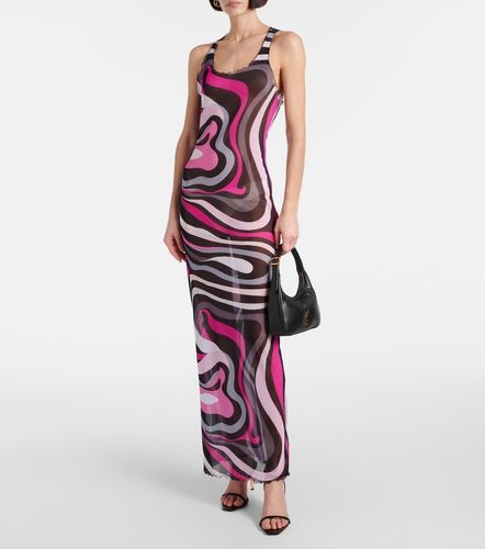 Pucci Robe longue Marmo en tulle - Pucci - Modalova