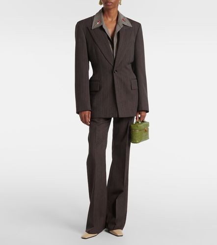 Chemise rayée en laine à ornements - Bottega Veneta - Modalova