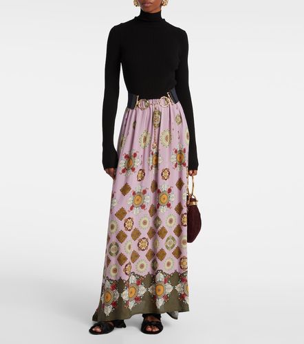 Robe longue Lunaria Foulard imprimée - La DoubleJ - Modalova