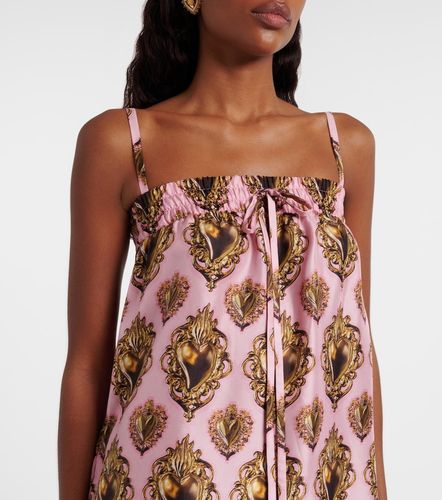 Robe imprimée en soie - Dolce&Gabbana - Modalova