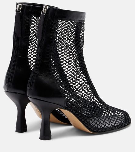 Bottines Fira en résille et cuir - Souliers Martinez - Modalova
