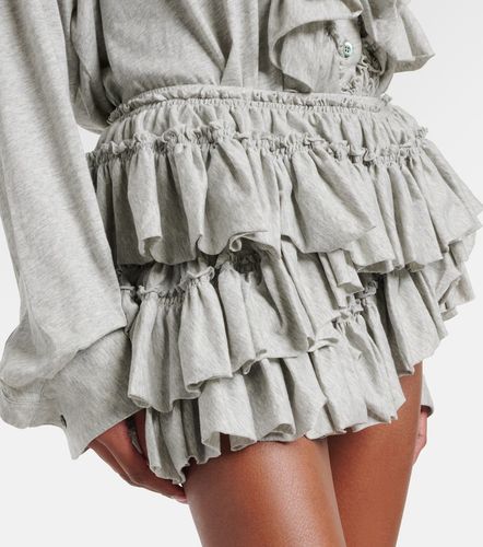 Mini-jupe asymétrique en coton - Dries Van Noten - Modalova