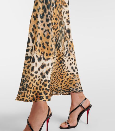 Robe en soie à imprimé - Roberto Cavalli - Modalova